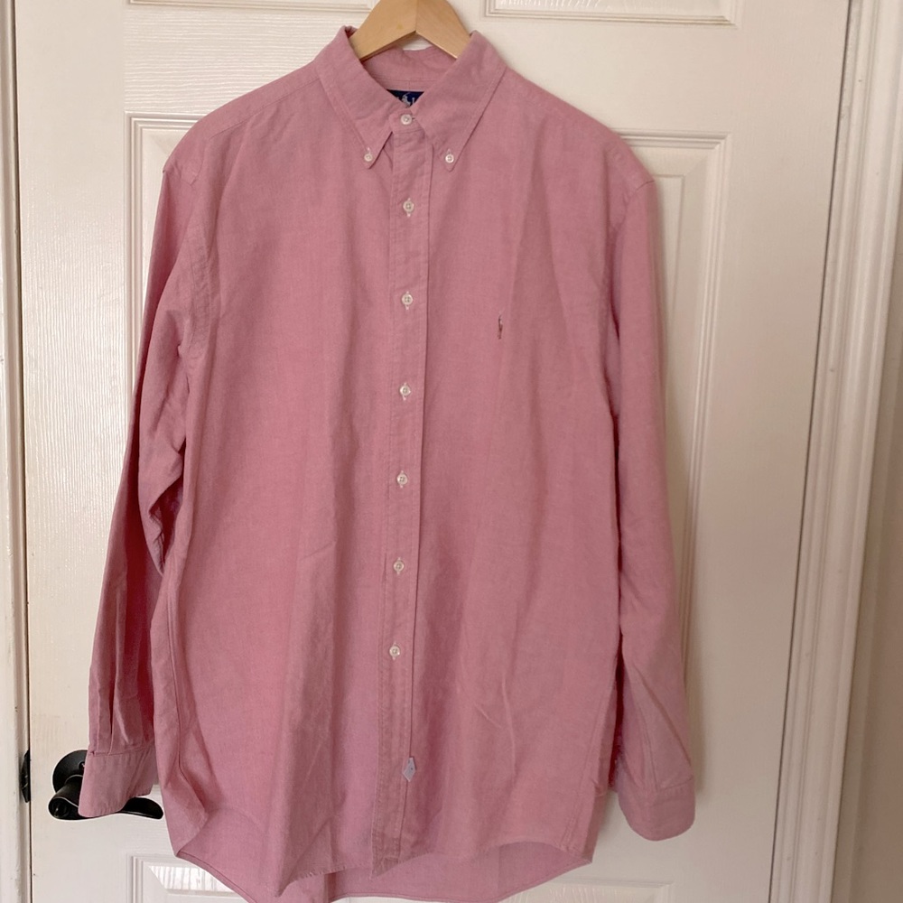 Ralph Lauren Pink Button-Down Dress Shirt